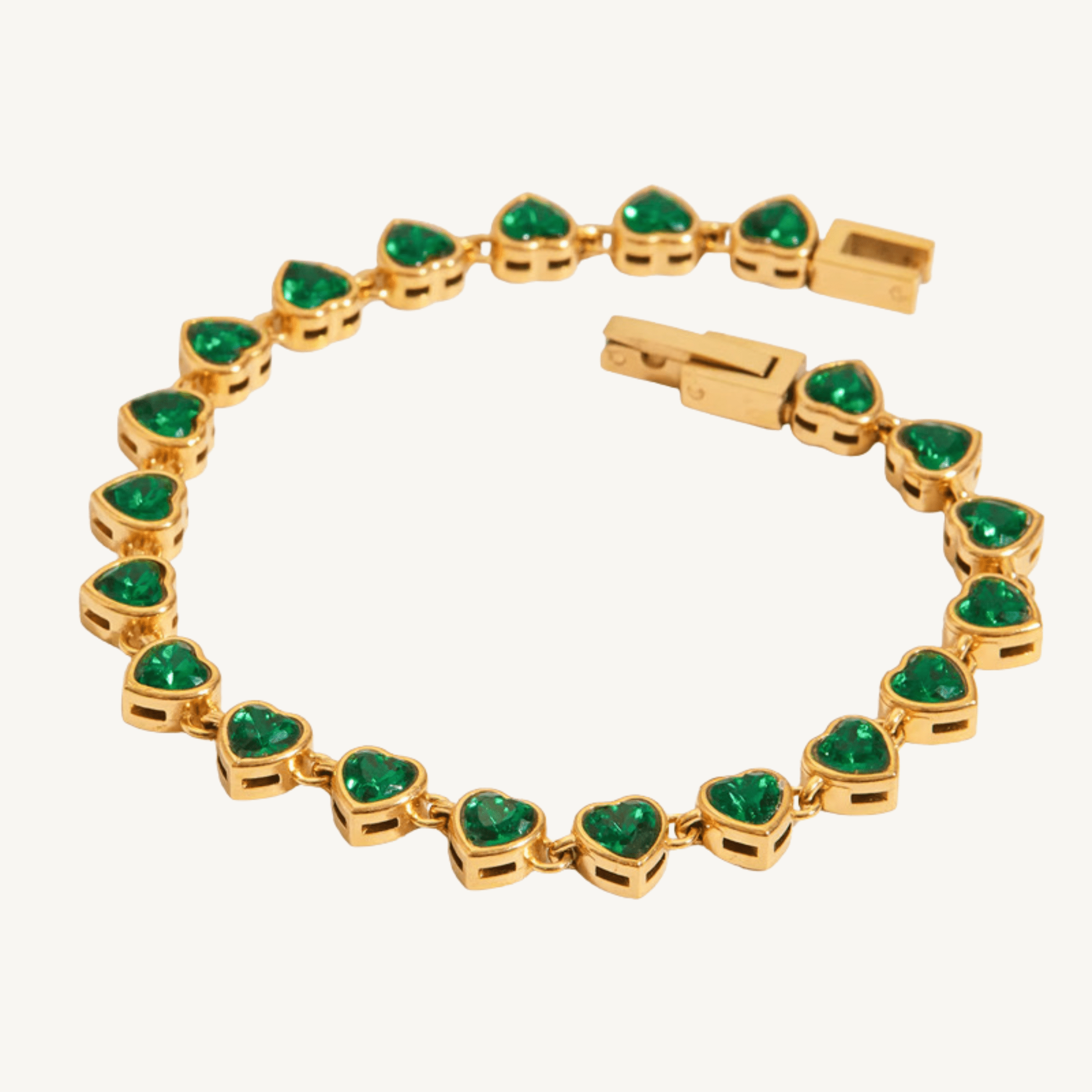 Heart Tennis Bracelet - Nadare Co.