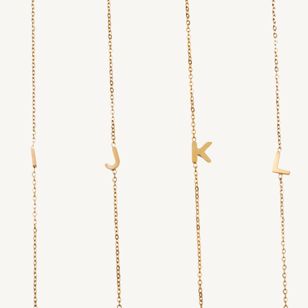 Dainty Initial Necklace - Nadare Co.