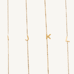 Dainty Initial Necklace - Nadare Co.