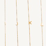 Dainty Initial Necklace - Nadare Co.