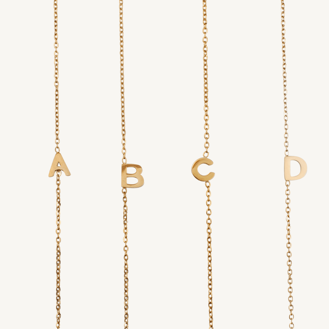 Dainty Initial Necklace - Nadare Co.