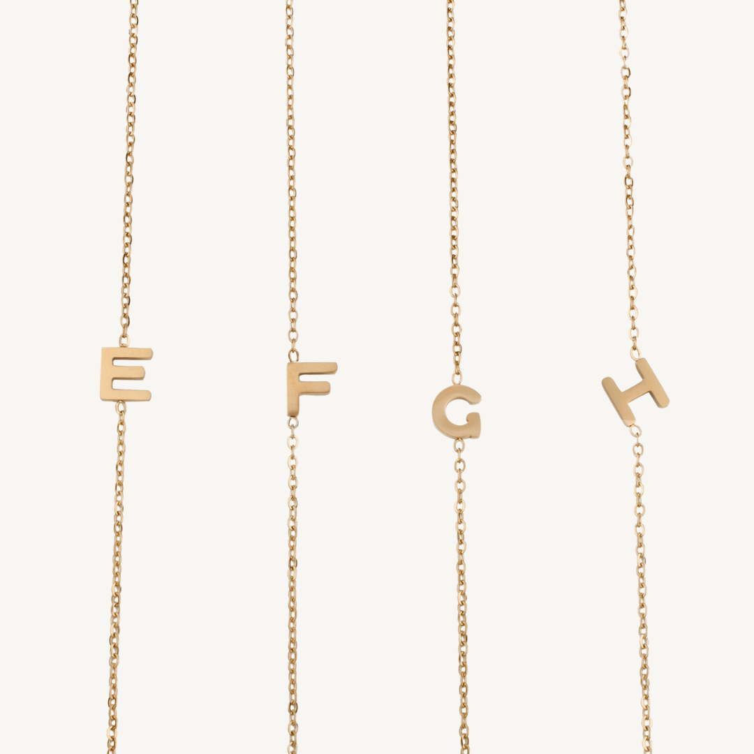 Dainty Initial Necklace - Nadare Co.