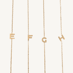 Dainty Initial Necklace - Nadare Co.