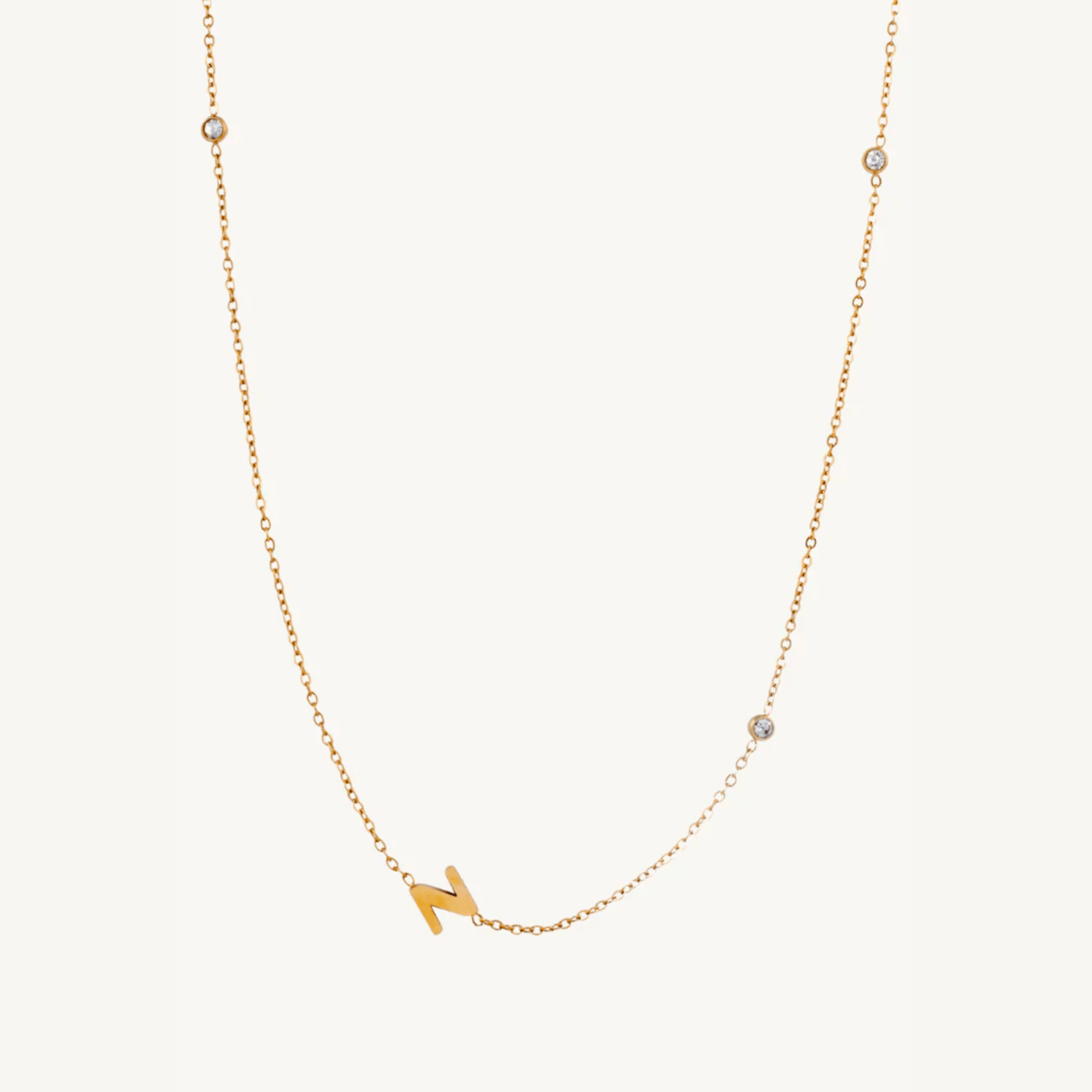 Dainty Initial Necklace - Nadare Co.