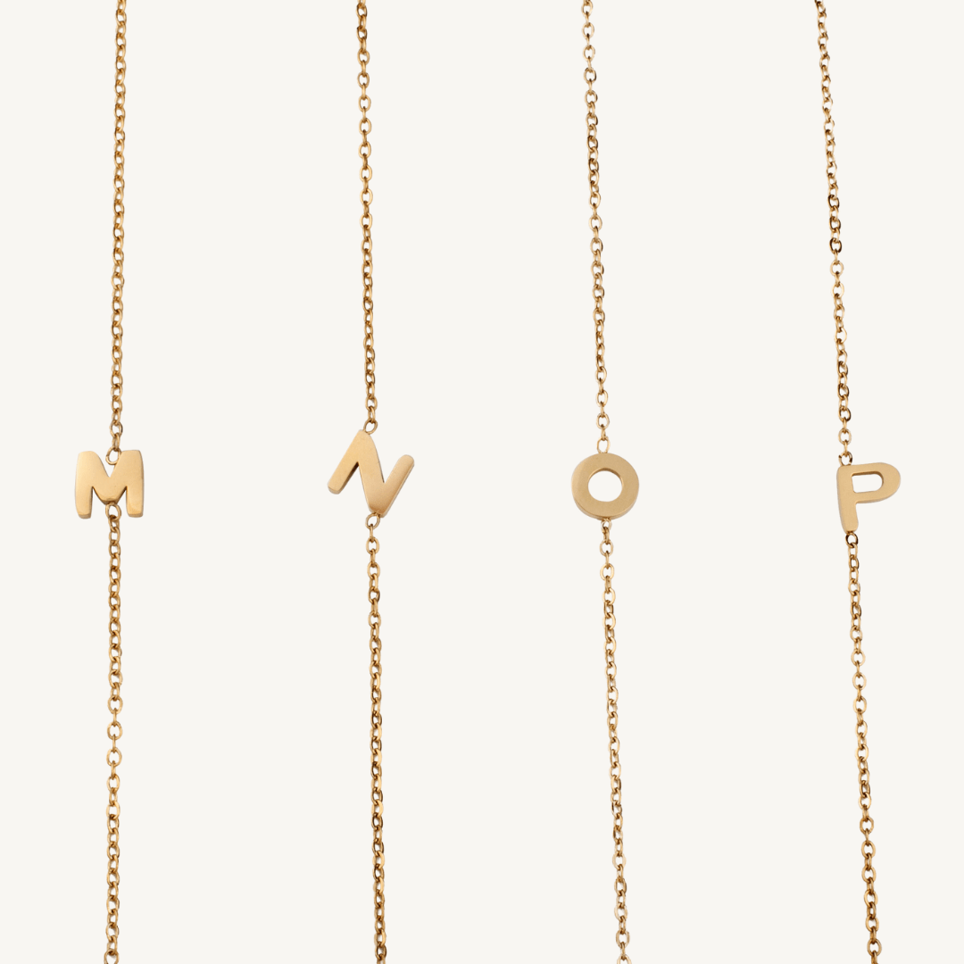 Dainty Initial Necklace - Nadare Co.