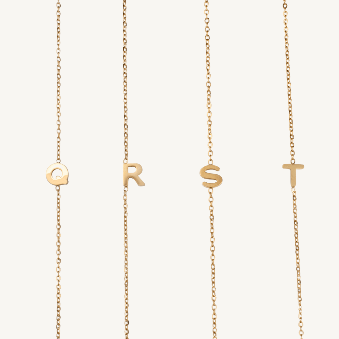 Dainty Initial Necklace - Nadare Co.