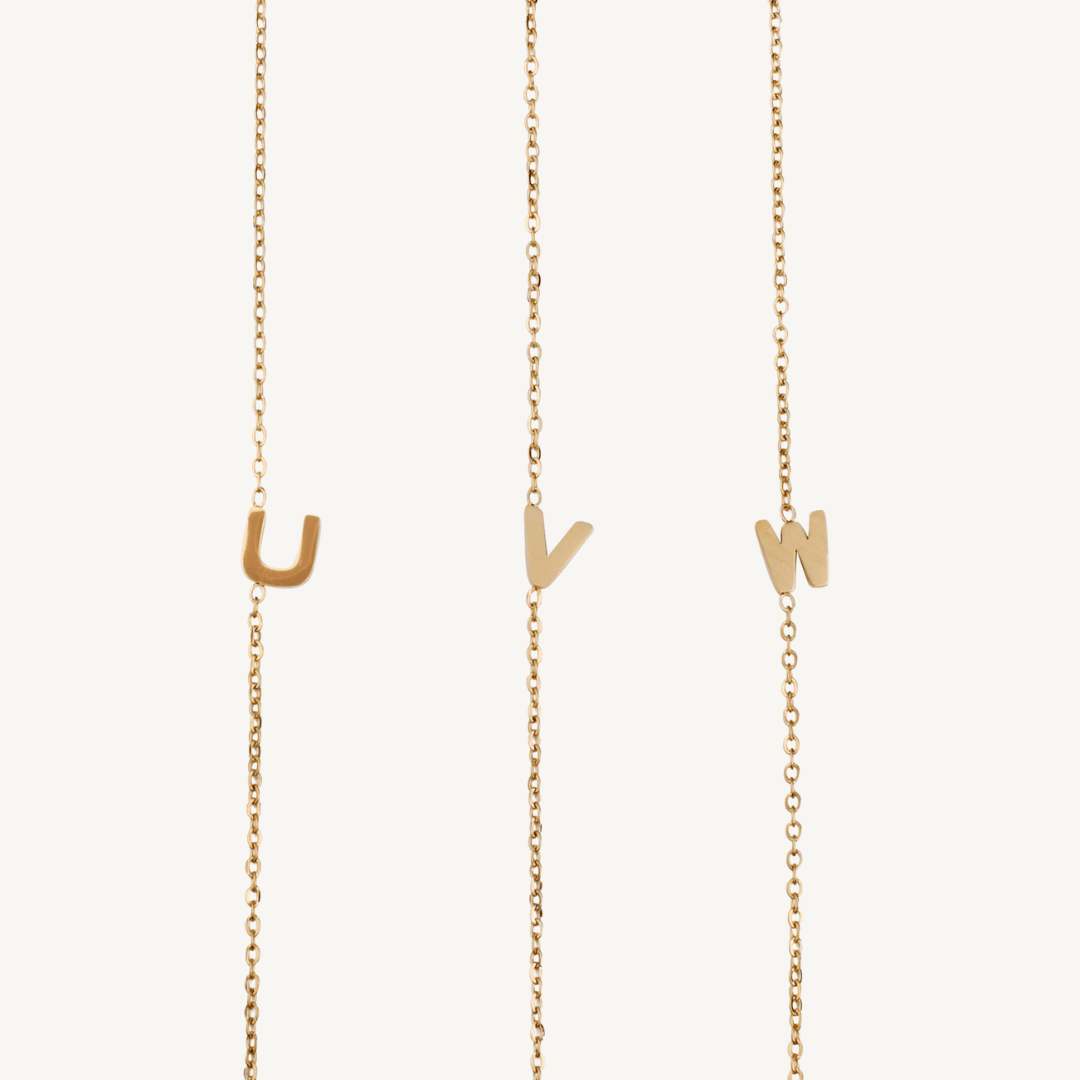 Dainty Initial Necklace - Nadare Co.