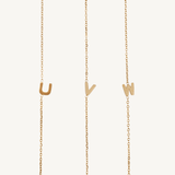 Dainty Initial Necklace - Nadare Co.