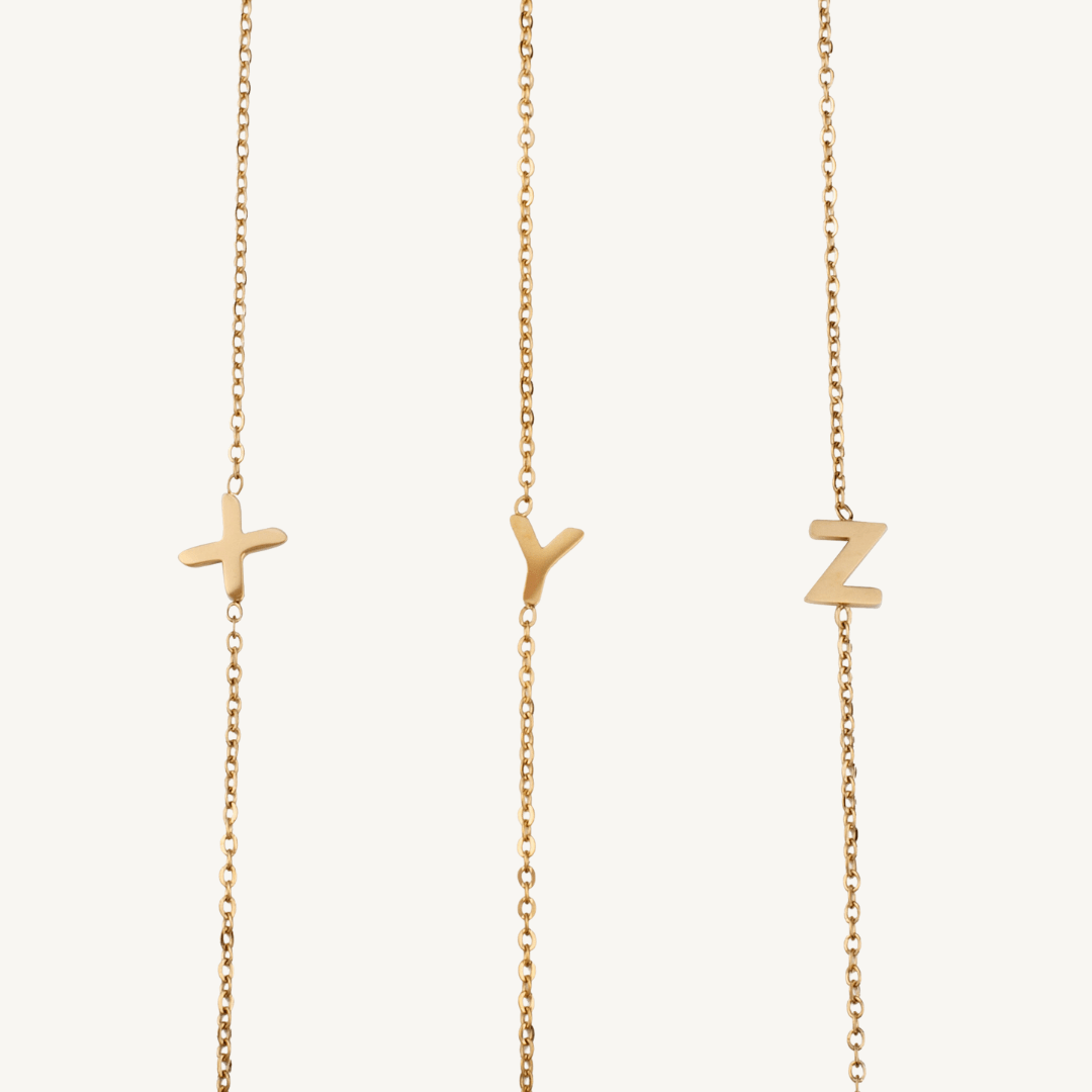 Dainty Initial Necklace - Nadare Co.