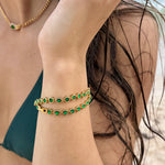 Heart Tennis Bracelet - Nadare Co.