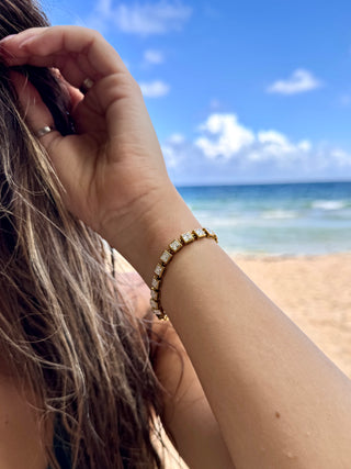 Square Tennis Bracelet