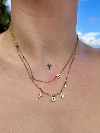 Zirconia Name Necklace