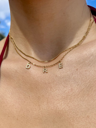 Zirconia Name Necklace