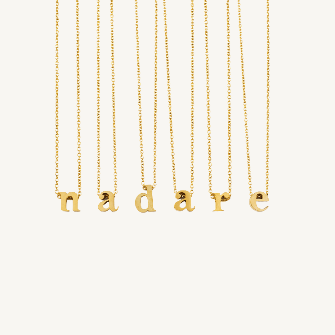 Initial Necklace - Nadare Co.