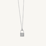 Lock Initial Necklace - Nadare Co.