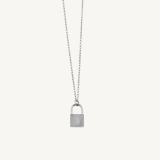 Lock Initial Necklace