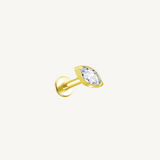 Marquise Flat Back Stud