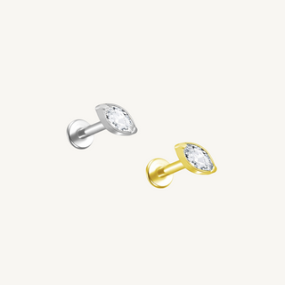 Marquise Flat Back Stud