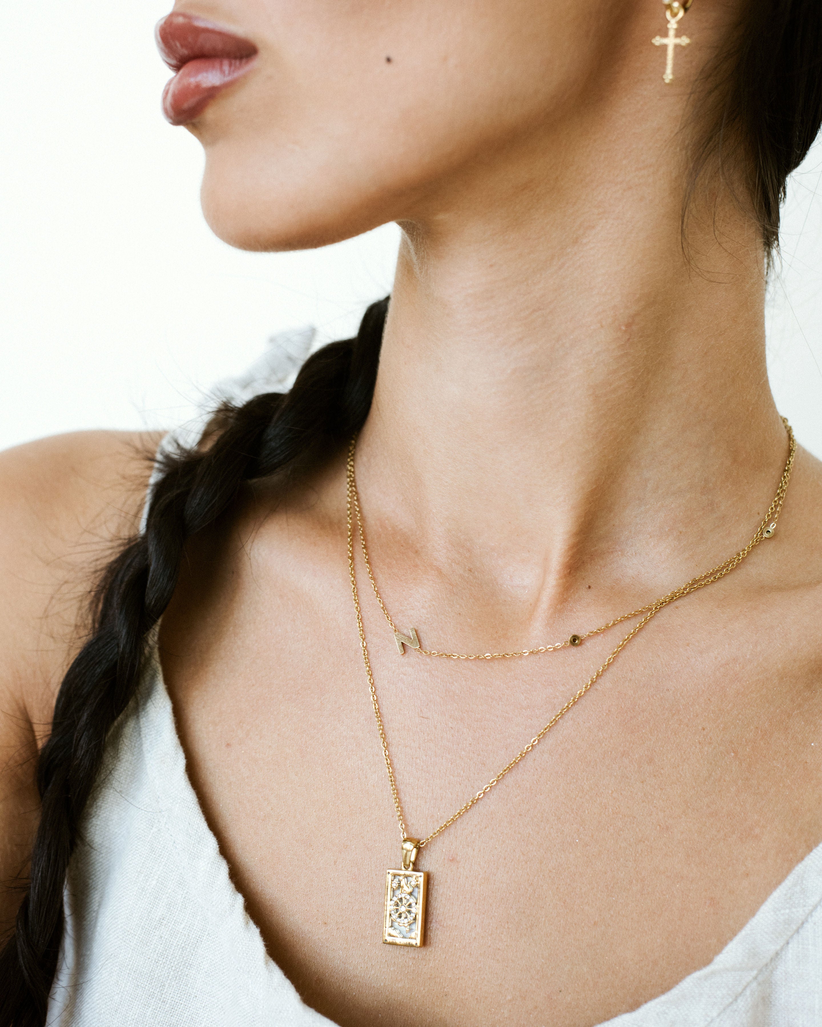 Dainty Initial Necklace - Nadare Co.