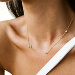 Dainty Initial Necklace - Nadare Co.