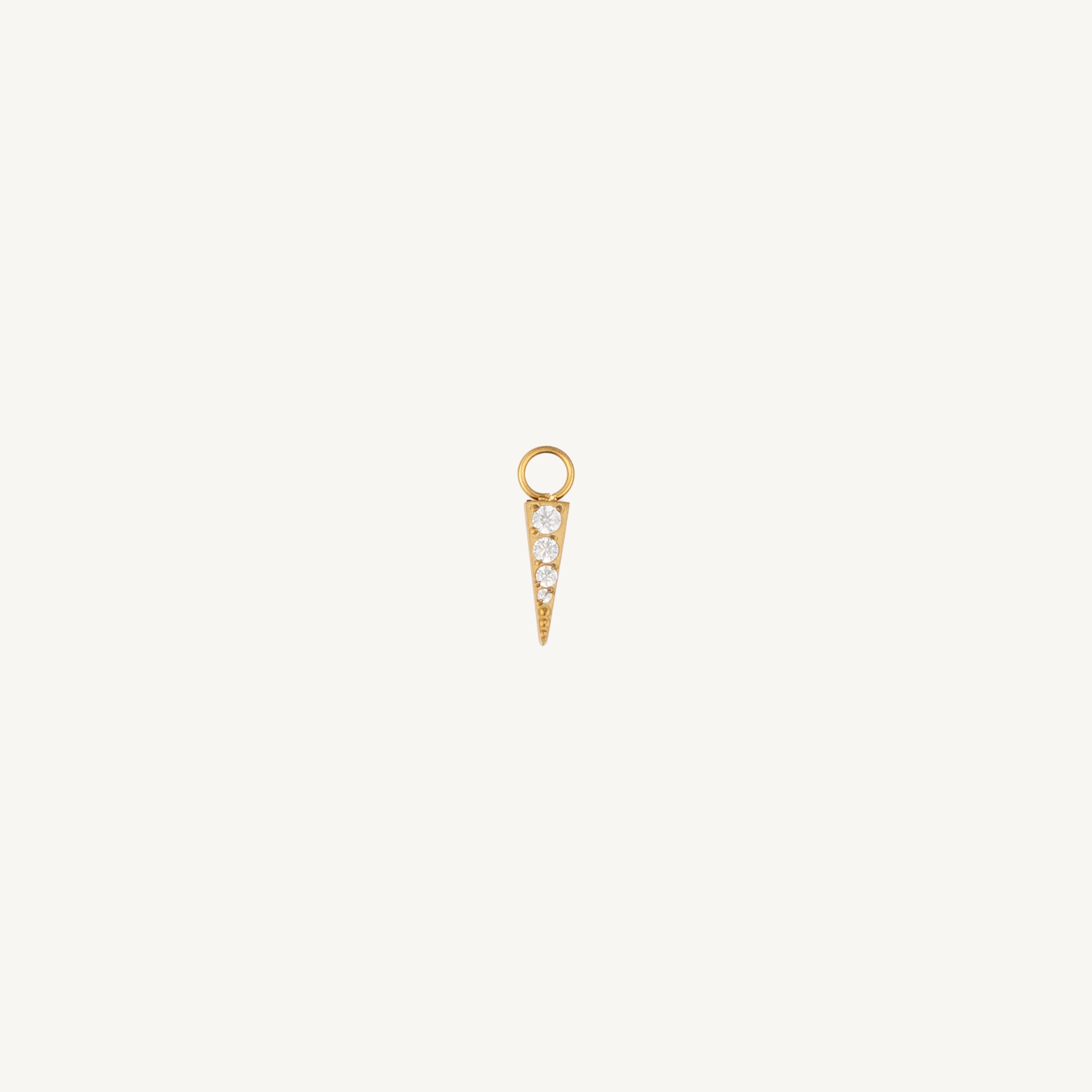 Single Pavé Point Charm - Nadare Co.