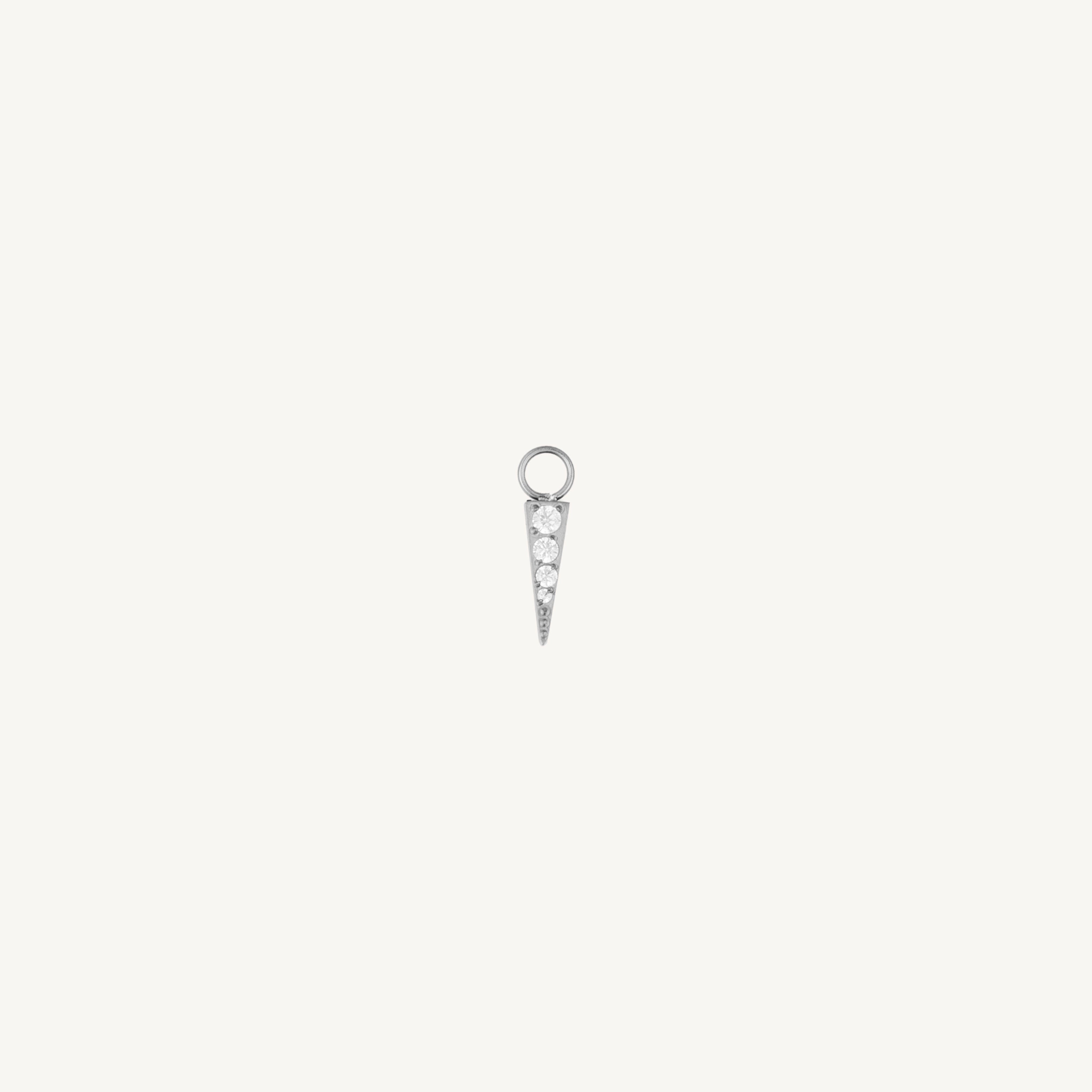 Single Pavé Point Charm - Nadare Co.