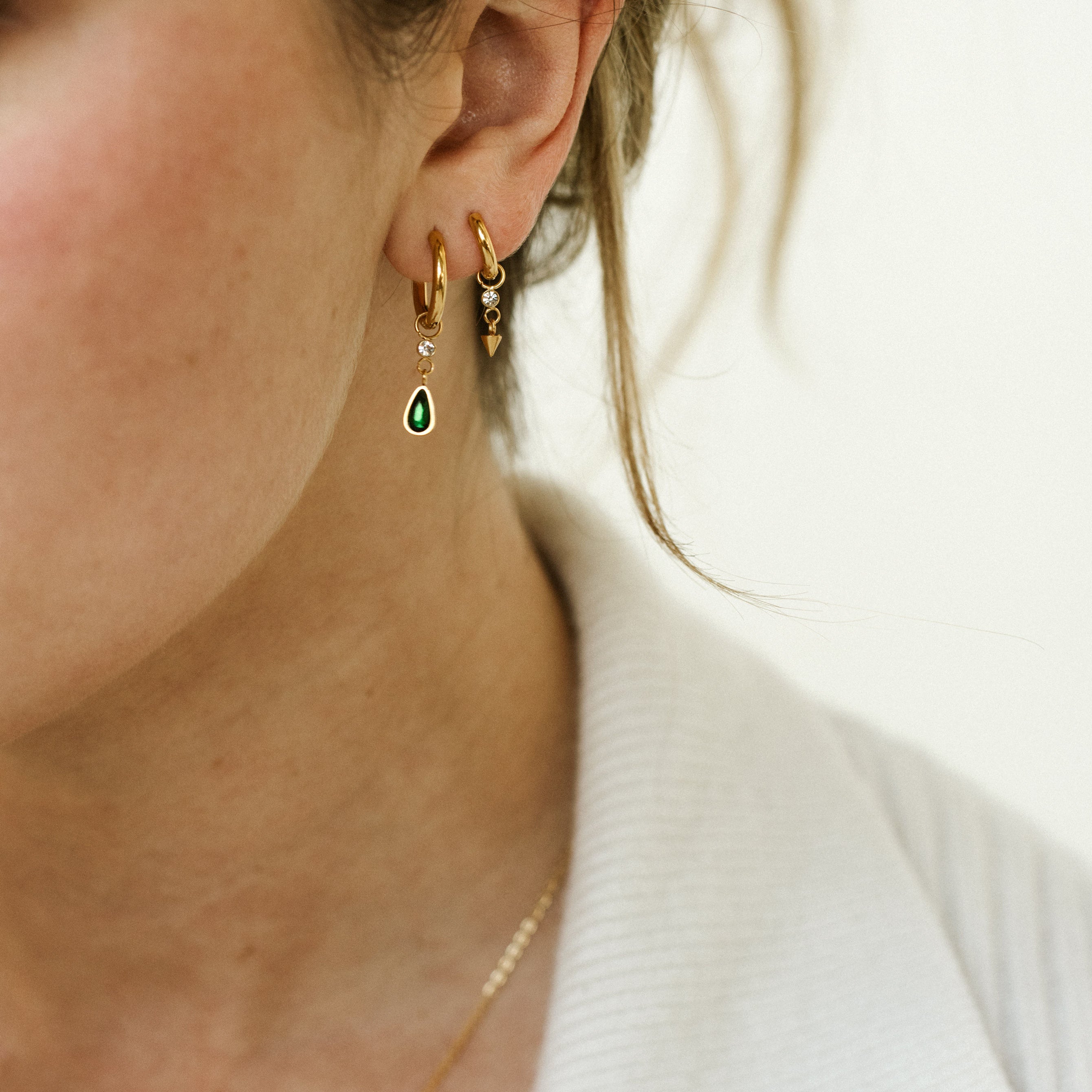 Single Mini Gem & Cone Charm - Nadare Co.