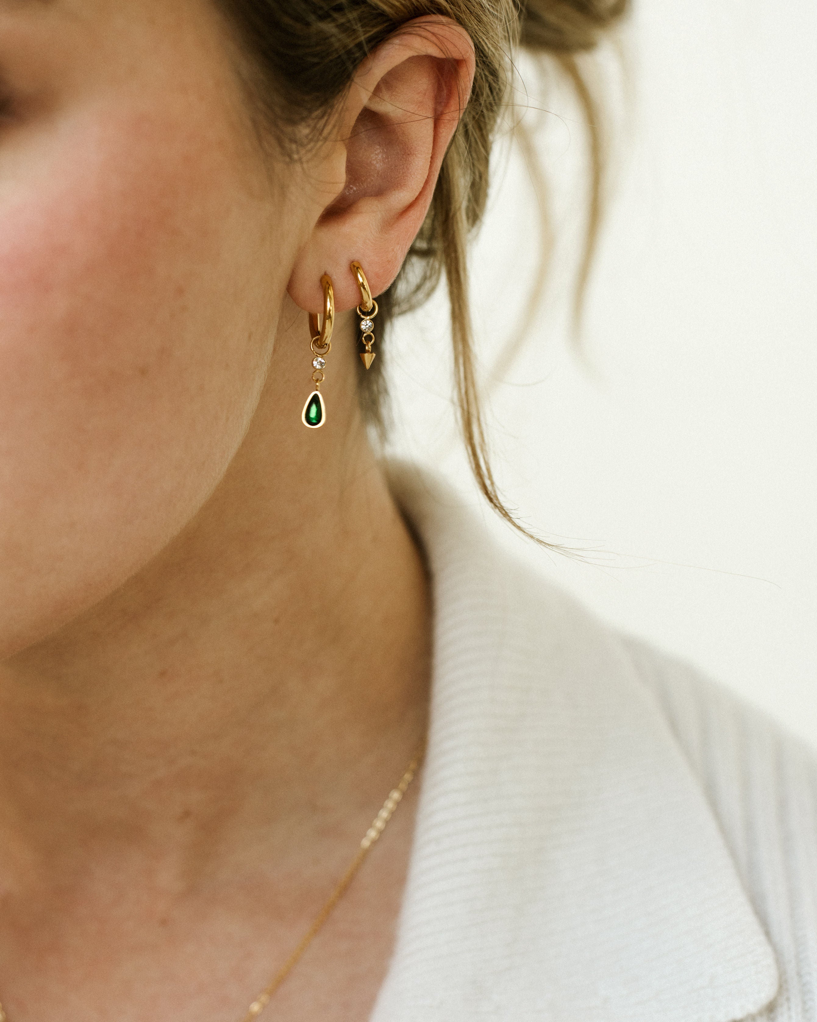 Single Mini Gem & Cone Charm - Nadare Co.