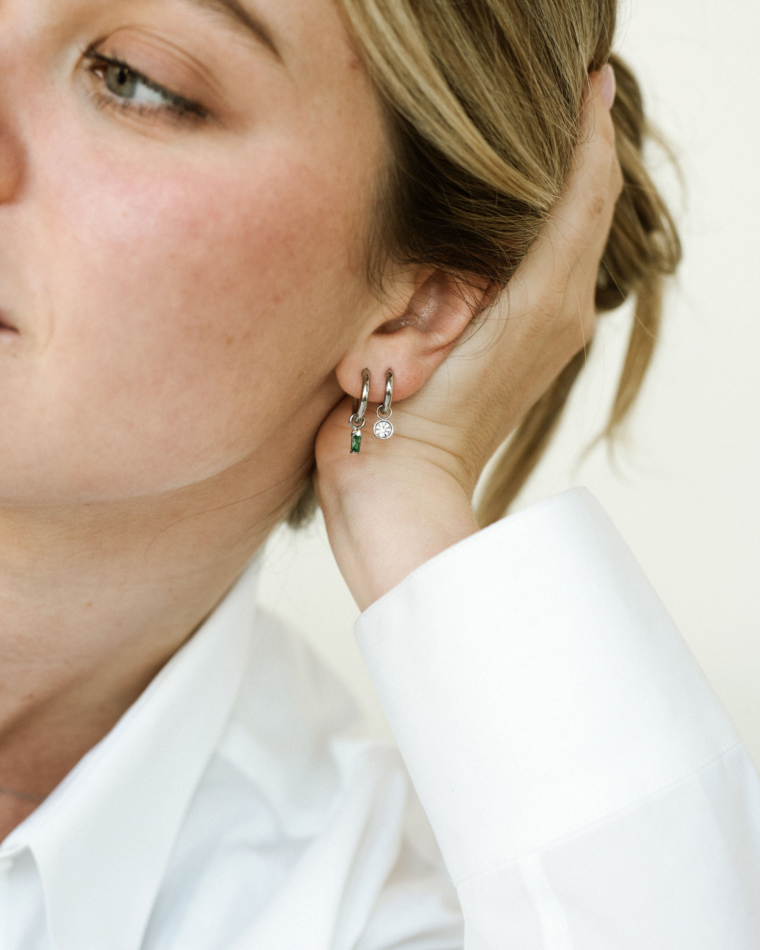 Single Round Gem Charm - Nadare Co.