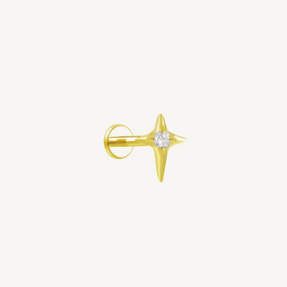 Star Flat Back Stud