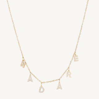 Zirconia Name Necklace