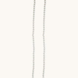 Nadare Co. Classic Pearl Chain featuring a strand of perfectly round white imitation pearls for a timeless look.