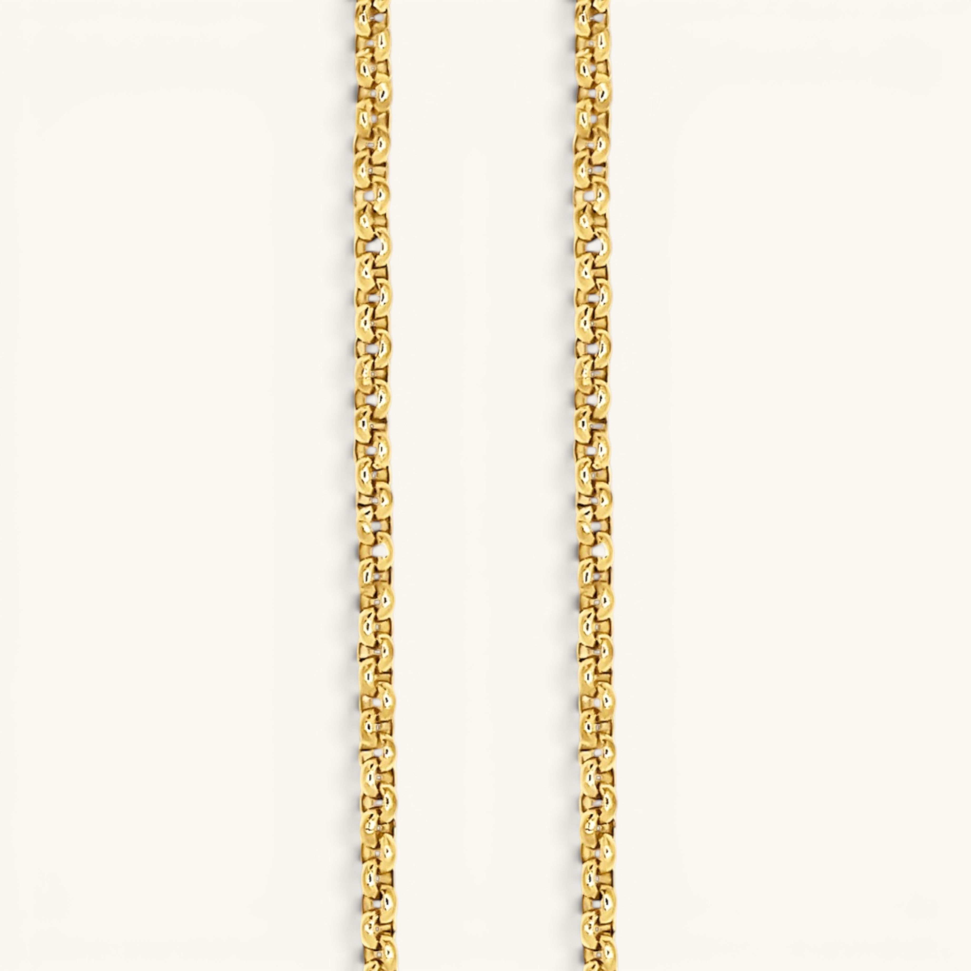 Nadare Co. gold-plated stainless steel Classic Switch Chain necklace, waterproof and tarnish-resistant.