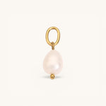 Nadare Co. Coastal Cowgirl Necklace featuring a freshwater pearl charm with a gold-tone oval ring and clasp detail.