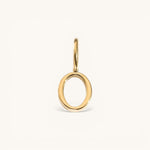 Nadare Co. gold plated stainless steel number zero charm for personalized jewelry layering
