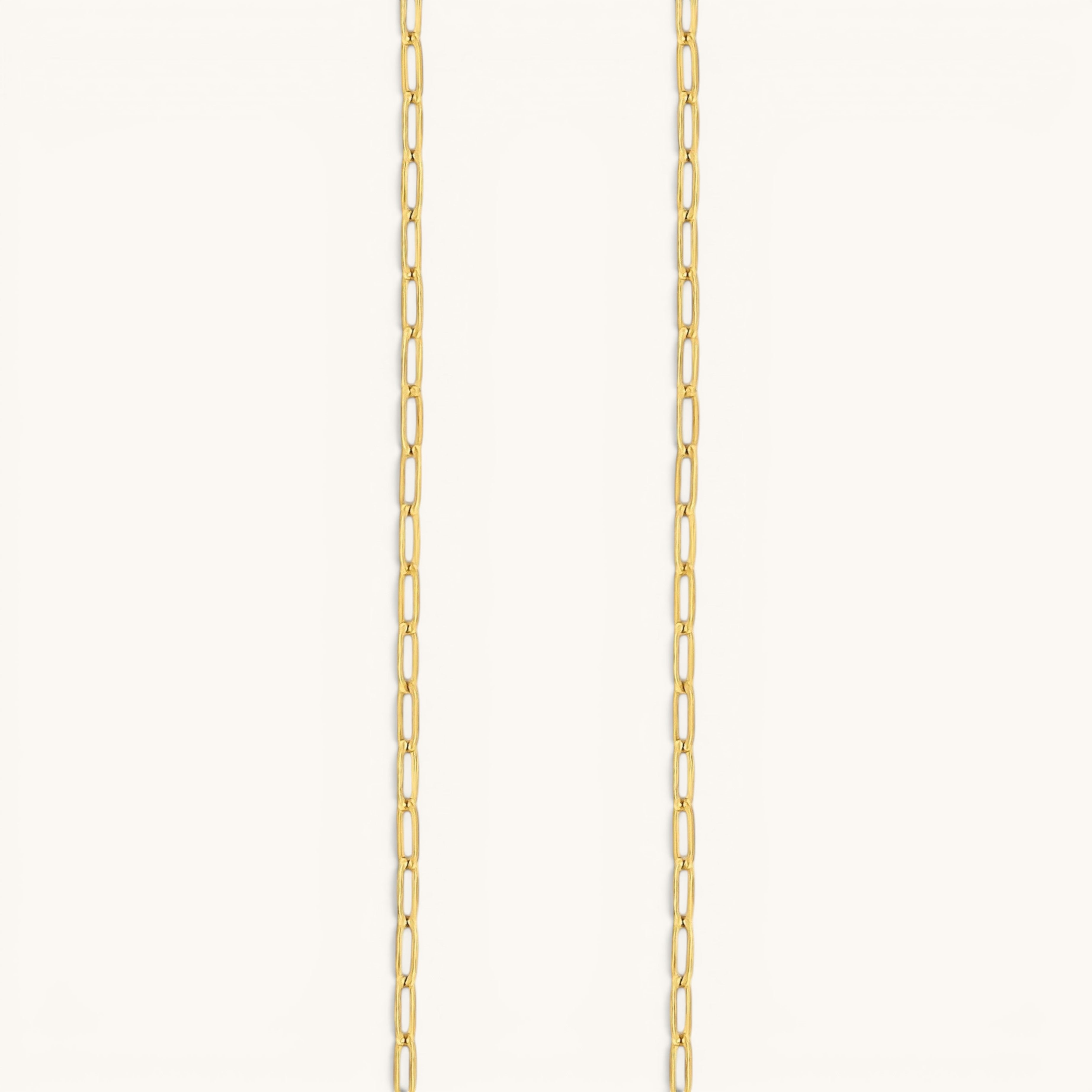 Nadare Co. gold oval link chain necklace featuring a delicate western-inspired design for everyday summer wear.