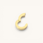 Nadare Co. gold circular switch clasp for charm necklaces, designed to hold up to three charms.