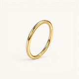 Nadare Co. gold-plated titanium clicker ring with a smooth polished finish and secure hinged closure for piercings.