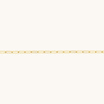Nadare Co. 14k gold plated large oval switch chain necklace with tarnish-resistant stainless steel links.