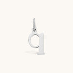 Nadare Co. silver-toned lowercase letter q initial charm made of durable stainless steel for everyday jewelry layering