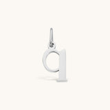 Nadare Co. silver-toned lowercase letter q initial charm made of durable stainless steel for everyday jewelry layering