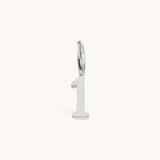 Nadare Co. silver-toned number one charm pendant for minimalist jewelry layering