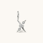 Nadare Co. silver-tone Pisces zodiac charm with cubic zirconia accents for necklace layering