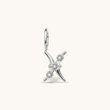 Nadare Co. silver-tone Pisces zodiac charm with cubic zirconia accents for necklace layering