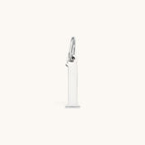 Nadare Co. silver-tone stainless steel lowercase letter l charm for everyday layering and jewelry styling.