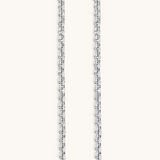 Nadare Co. silver stainless steel Classic Switch Chain necklace with a polished link design for everyday wear.