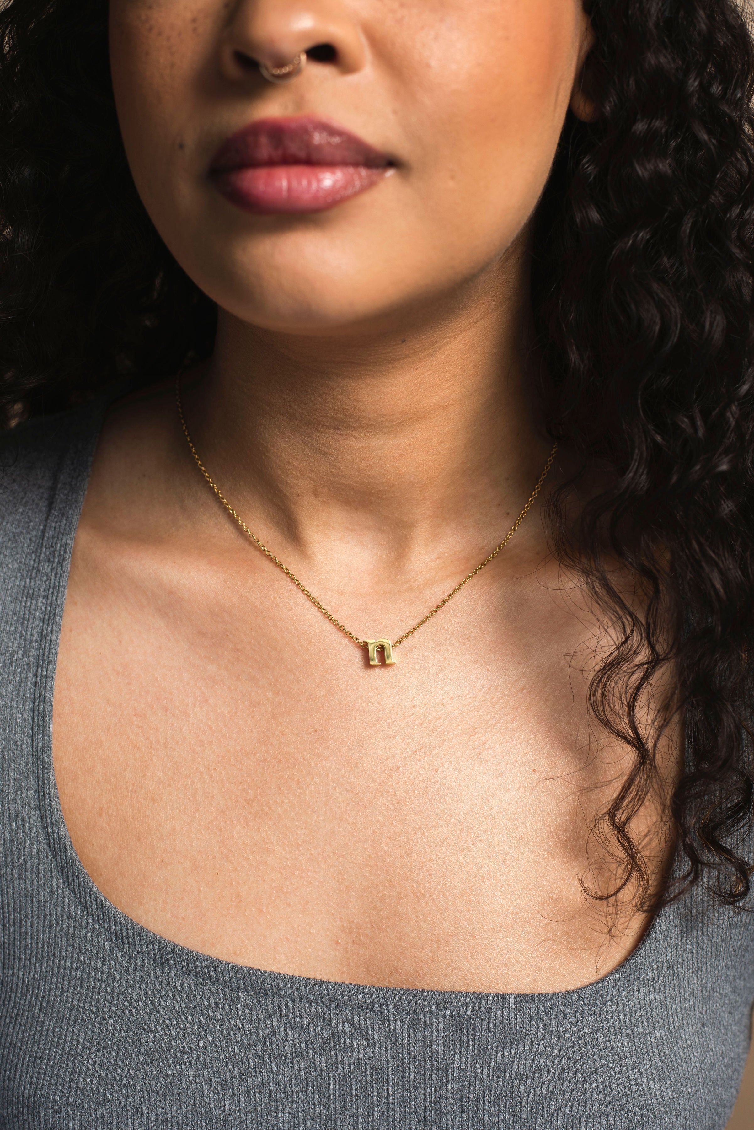 Initial Necklace - Nadare Co.