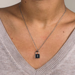 Lock Initial Necklace - Nadare Co.